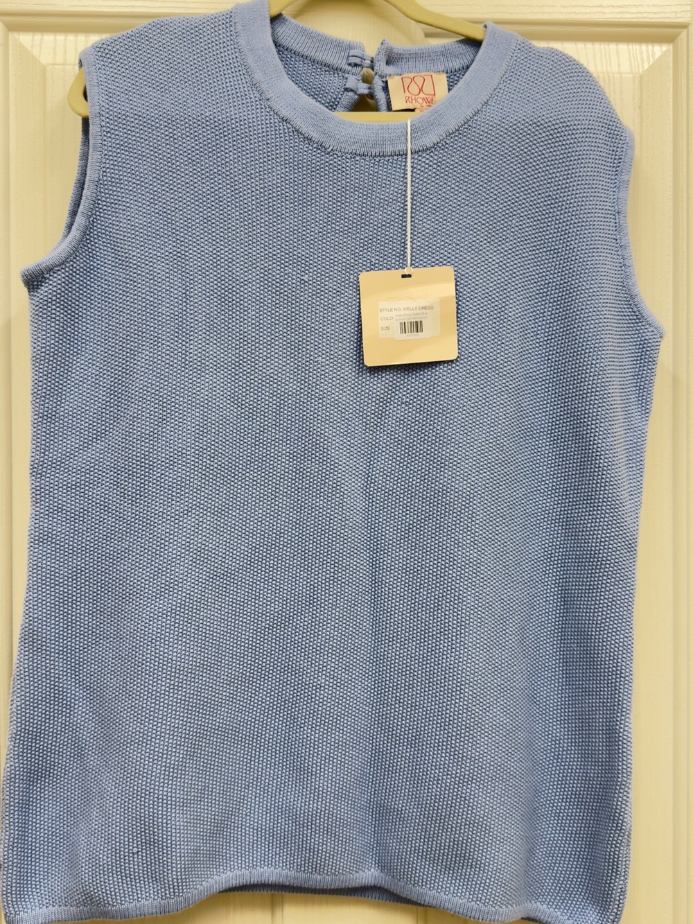 Rhowe Wells Water Blue Knit Sleeveless Mini dress size XS